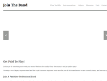 Tablet Screenshot of jointheband.ca